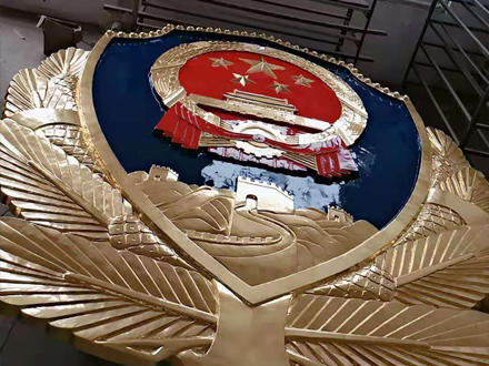 如何保养大型警徽